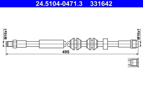 Brake hose for - hose,